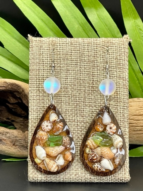 Teardrop Resin Earring